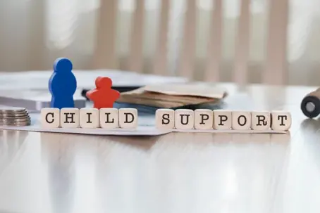 Child Support in block letters