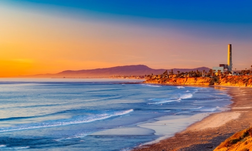 sunset at the beach