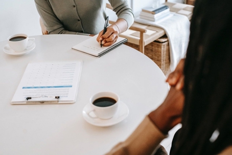 meeting with coffee