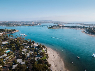 Overhead Shot of a Bay